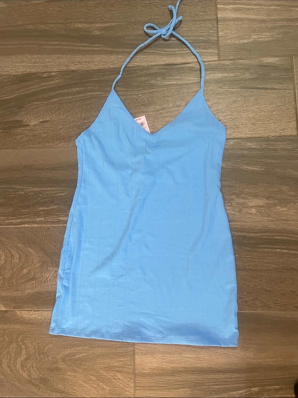 wild fable Sky Blue Halter Slip Dress